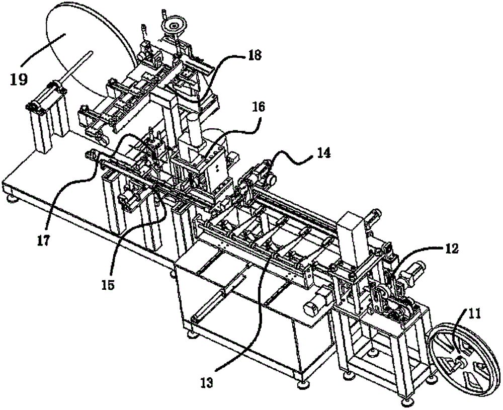 Equipment used for producing spring ring