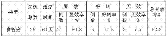 Medicine for treating esophagus cancer and preparation method of medicine