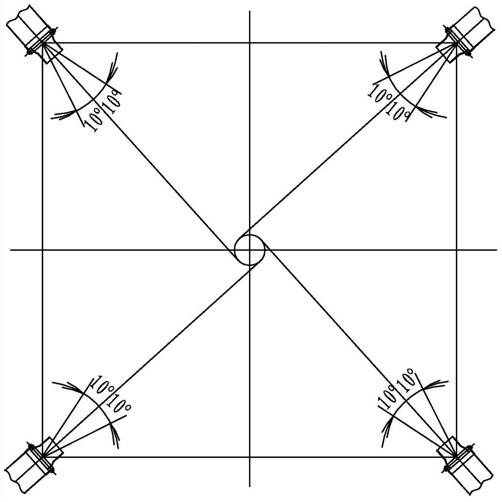 Low-nitrogen combustion device without primary air and secondary air, and application method