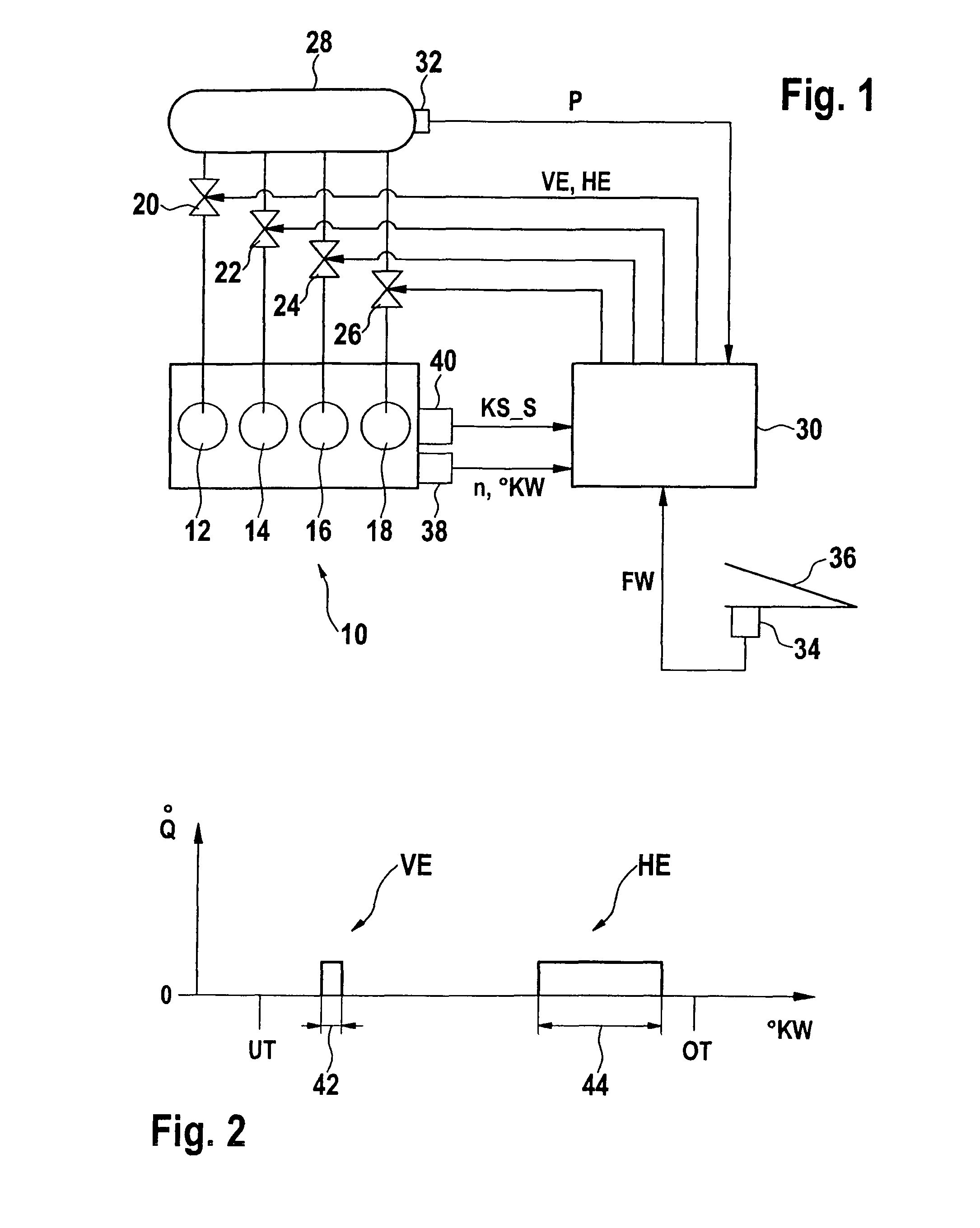 Method and control device for metering fuel to combustion chambers of an internal combustion engine