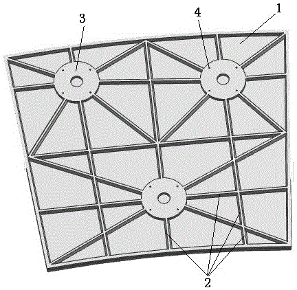 Solar thermal power generation composite backboard and preparation method