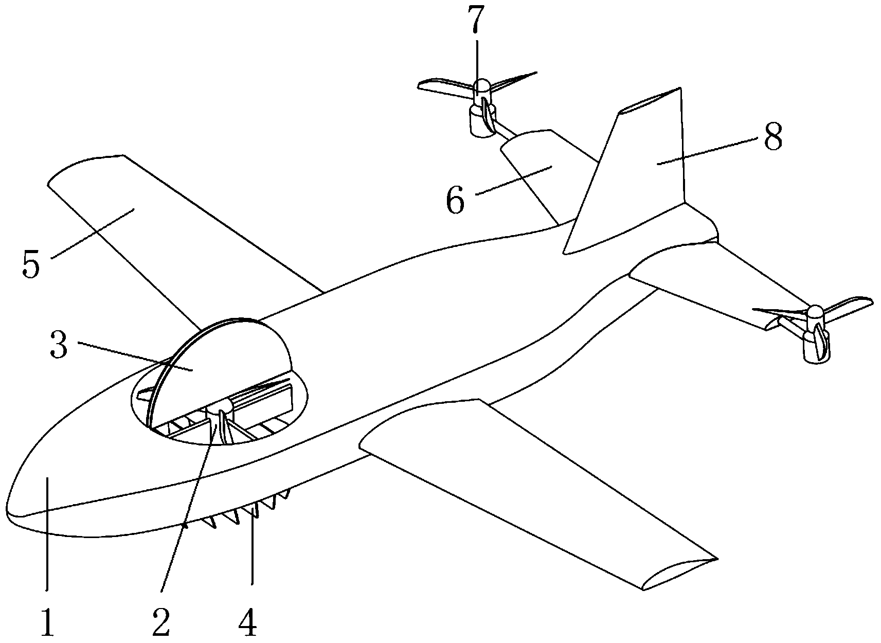 Aircraft capable of vertically taking off and landing at high speed