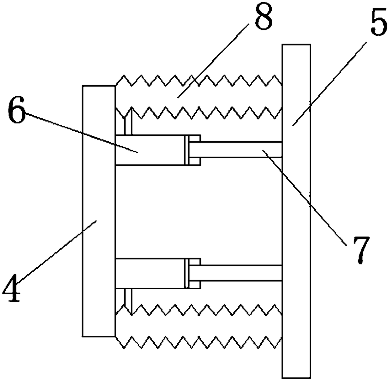 Anti-collision and abrasion-resistant backing monitoring device based on CAN