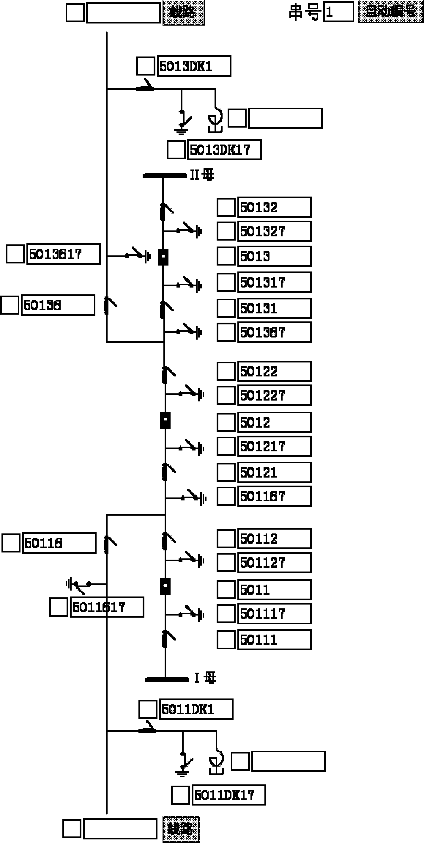 Automatic generating method of electric network station wiring diagram