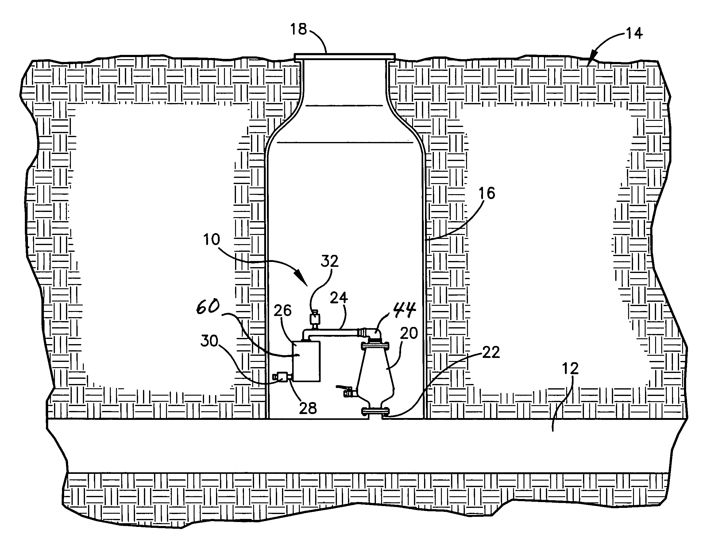 Sewer pipe gas exhaust filter apparatus