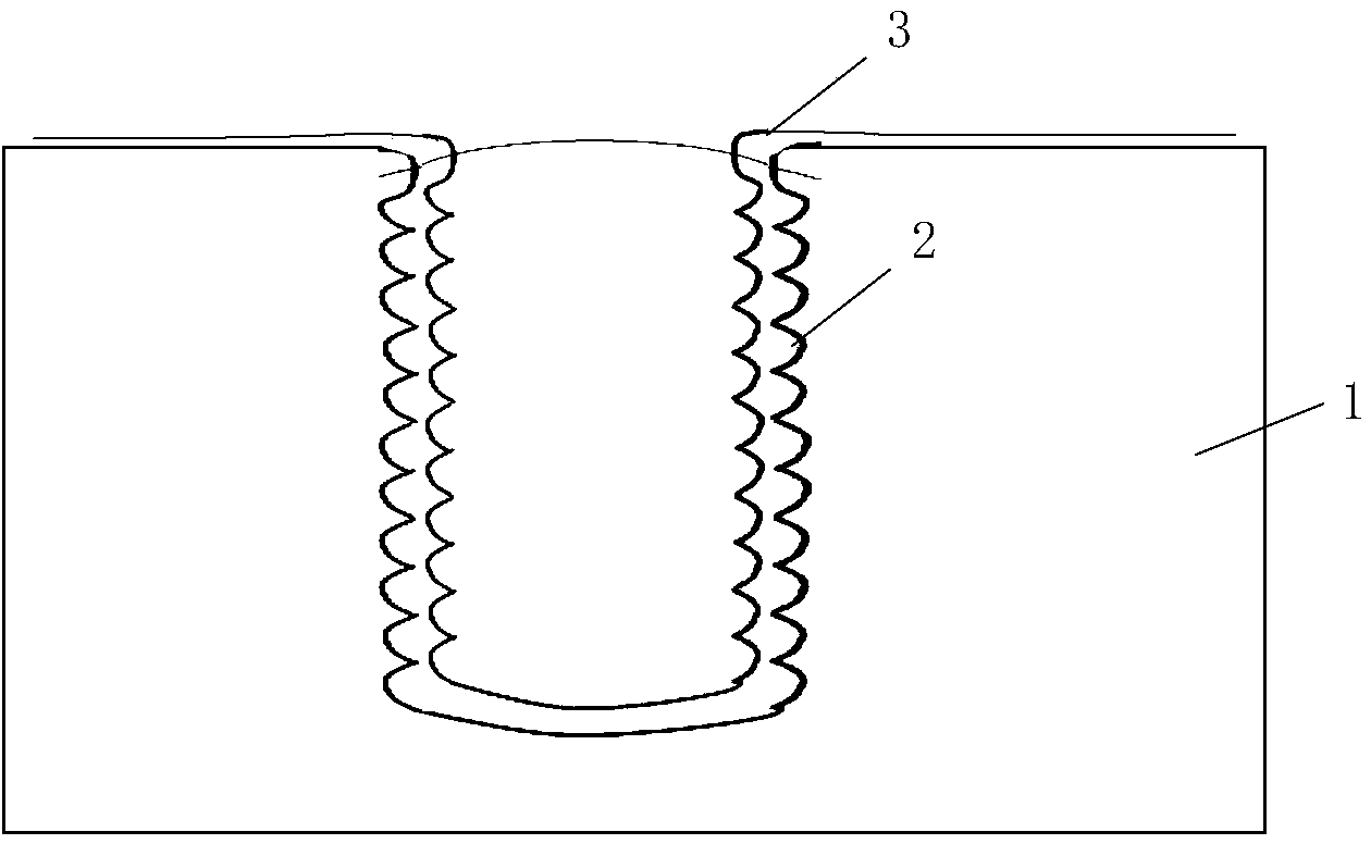 Method for forming seed crystal layers in silicon through hole technology