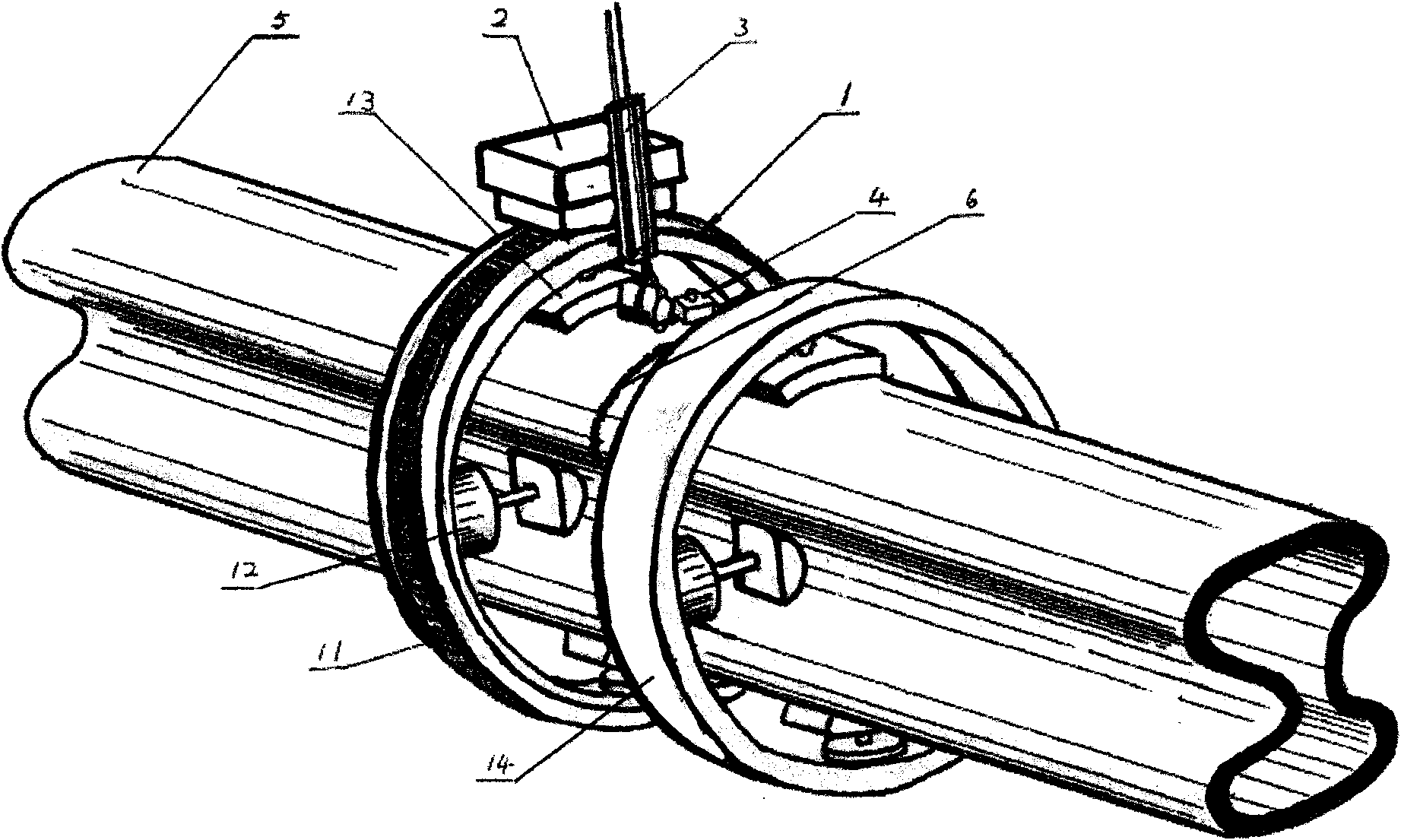 Automatic welding and cutting device for modified cross-section bellows