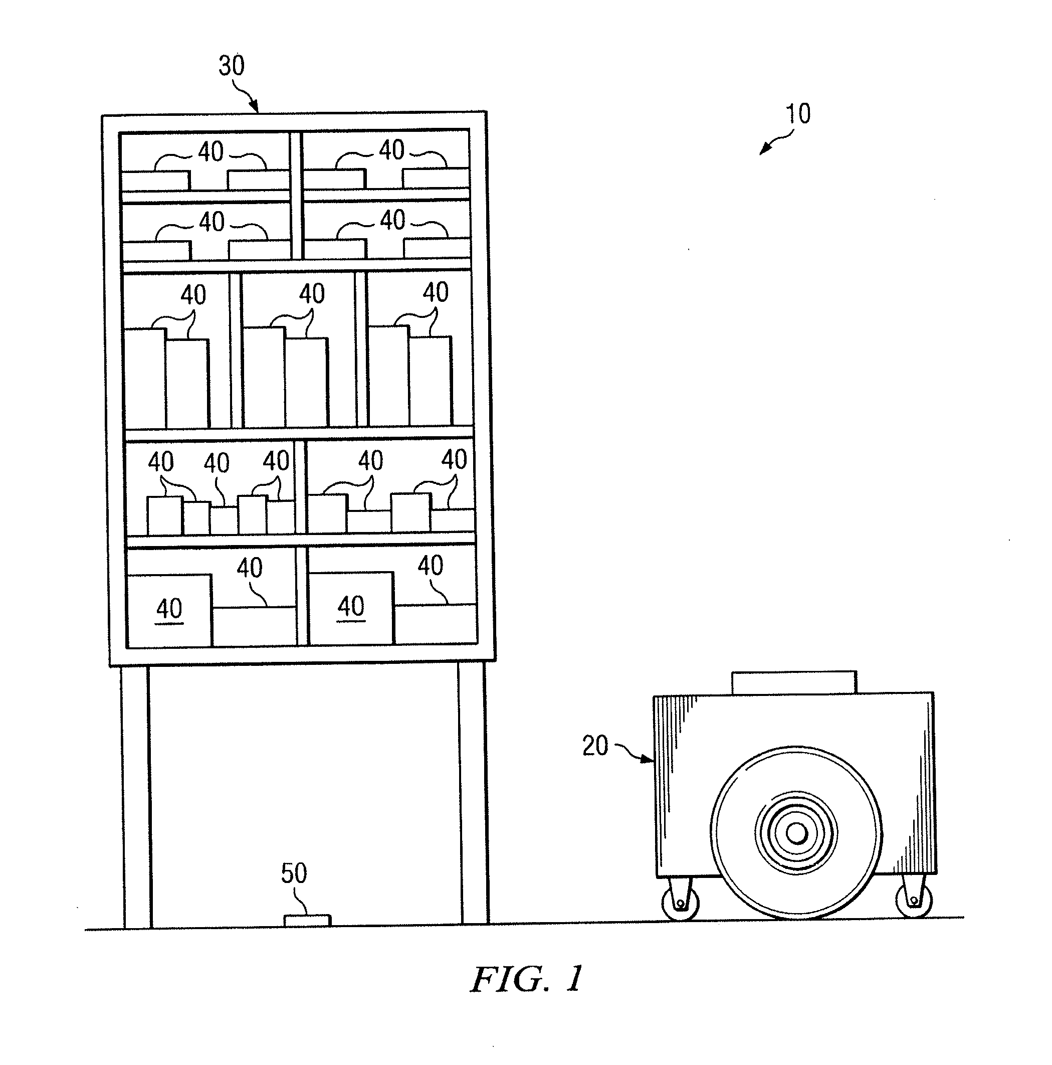 Method and system for transporting inventory items