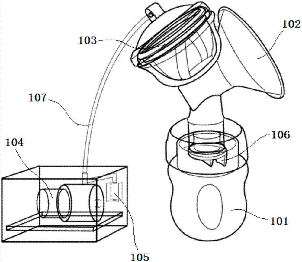 Breast pump and breast pump assembly