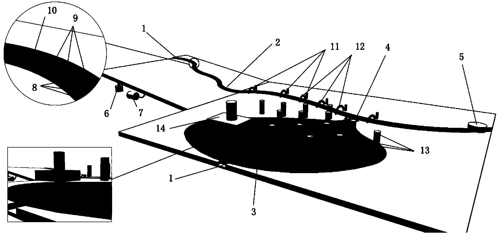 Device and method used for river and lake relation experimental research and suitable for river and lake intersection water system