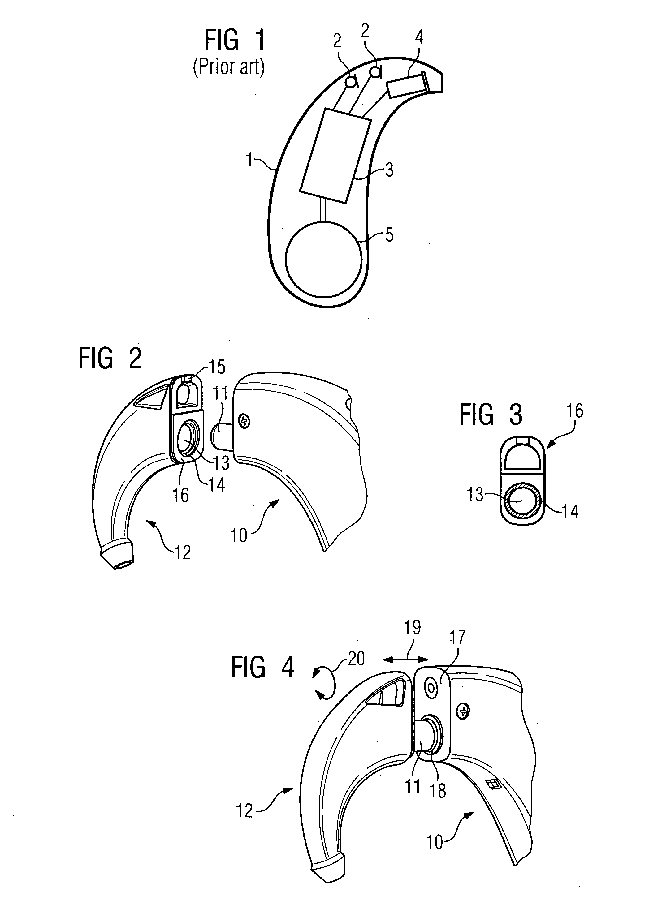 Behind-the-ear hearing device with a magnetically-attached ear hook
