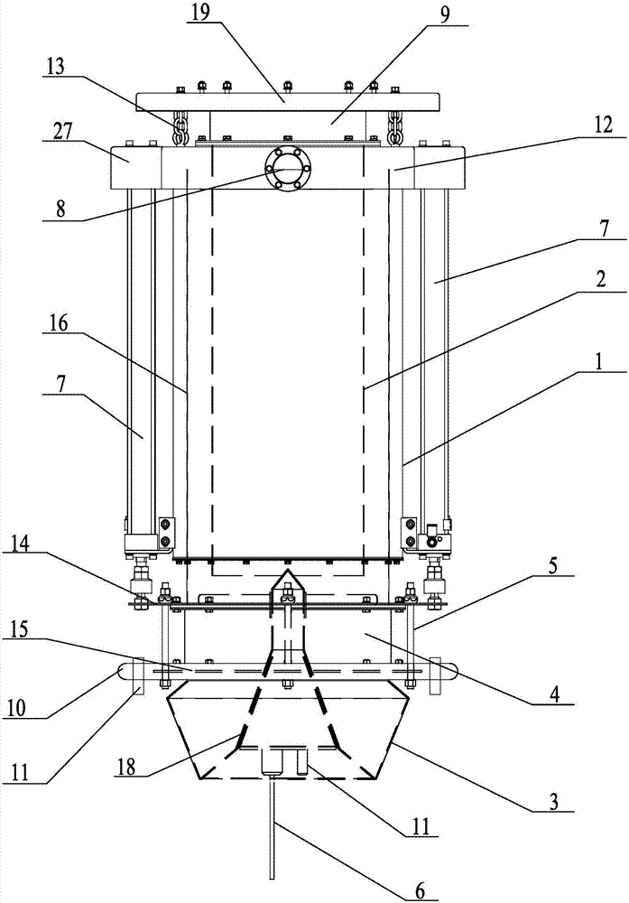 Telescopic charging pipe for powder and granular tanker with positioning guidance