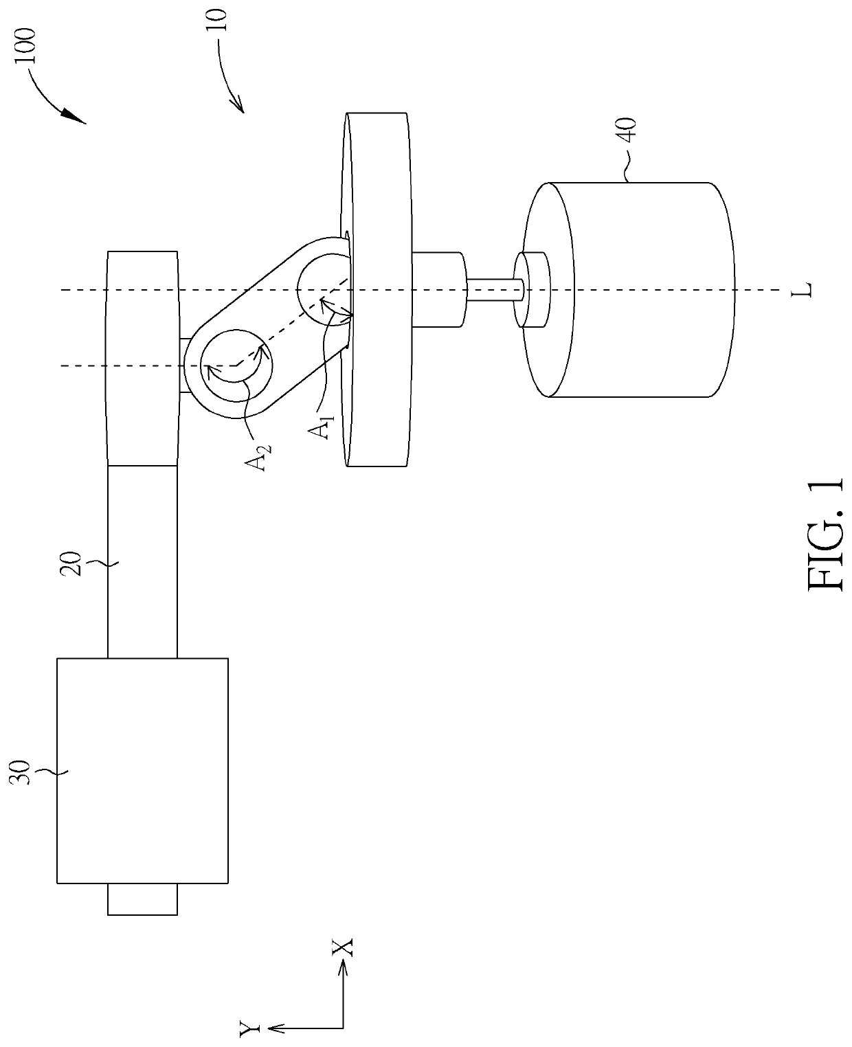 Linear driving mechanism with variable stroke varied by a slanted moving shaft