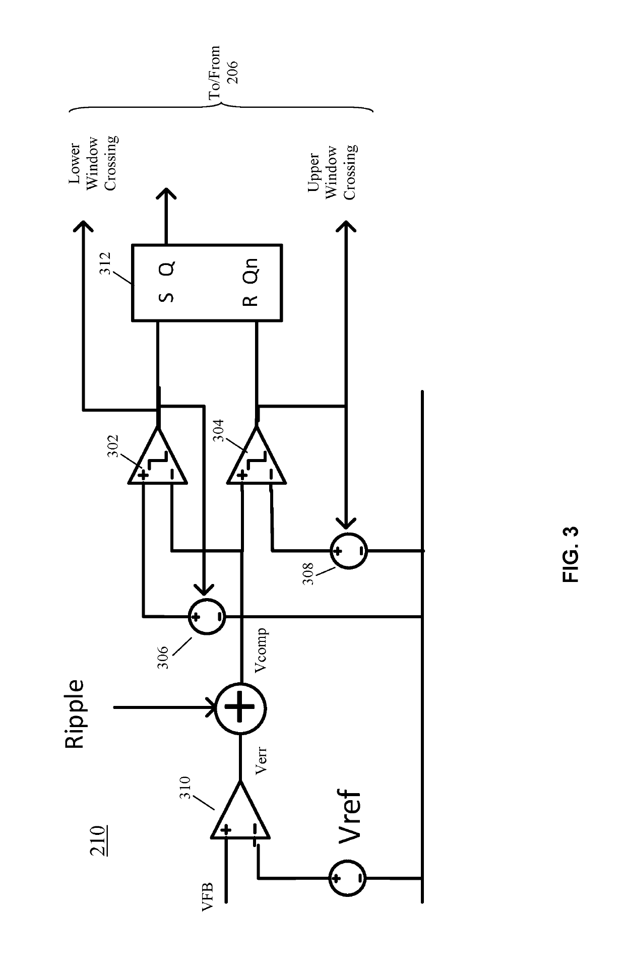 Synthetic ripple generator for low power hysteretic buck-boost dc-dc controller