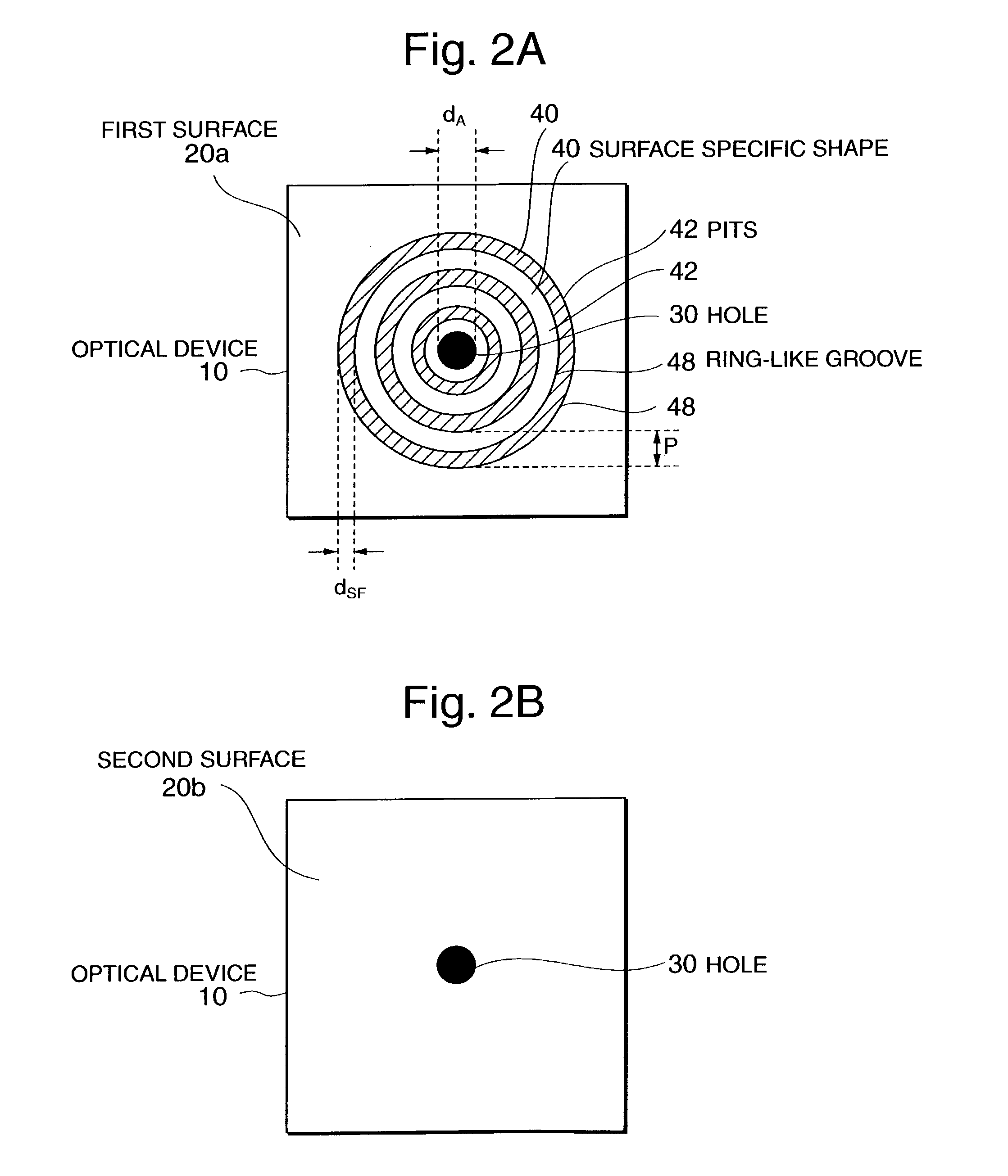 Optical head and optical device for enhancing the intensity of a transmitted light