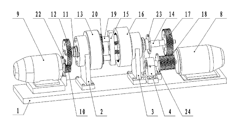 Gear train experimental apparatus capable of freely transforming gear train types