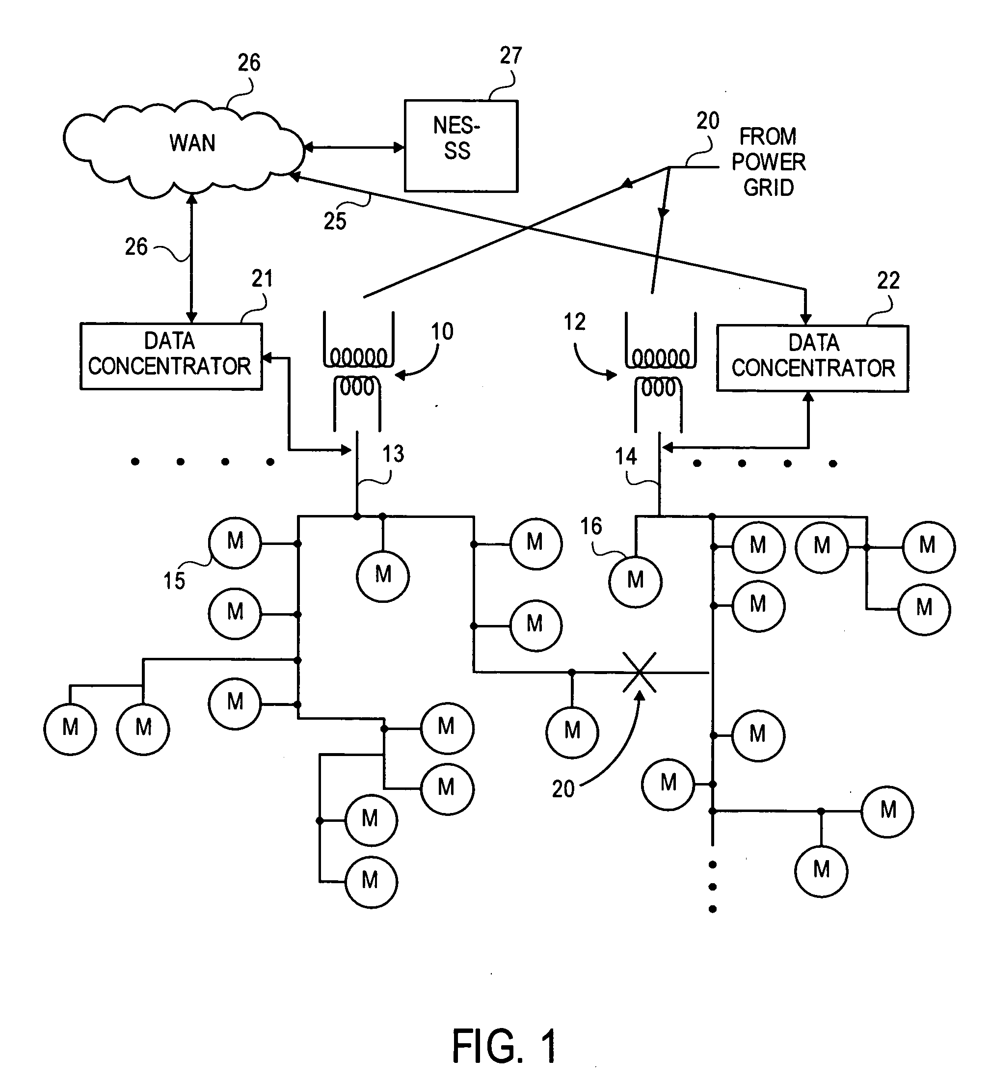 Automated topology discovery and management for electric meters
