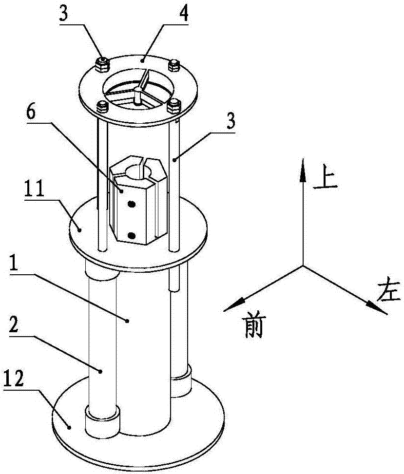 A bamboo tube slicing device