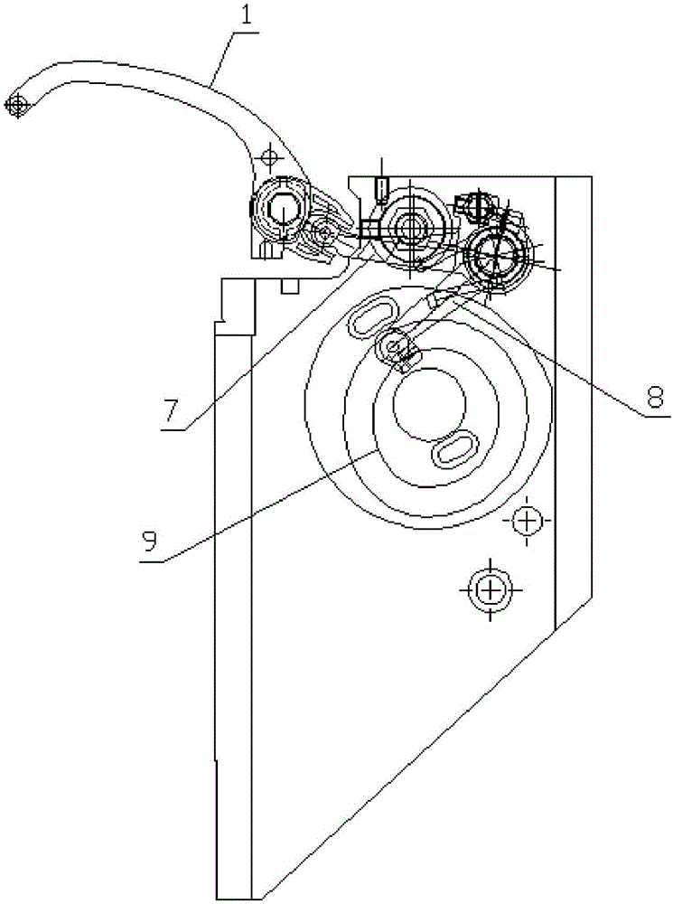 Take-up lever locking mechanism and embroidery machine