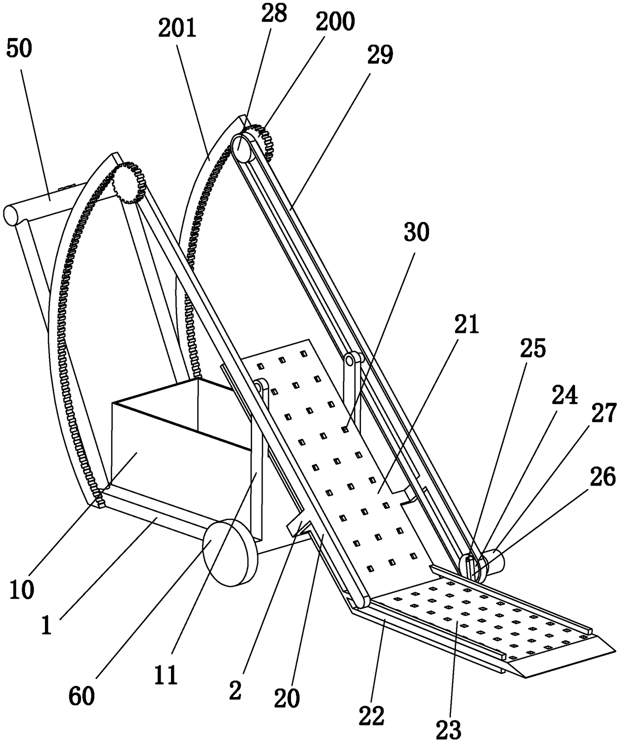 Beach garbage collecting device