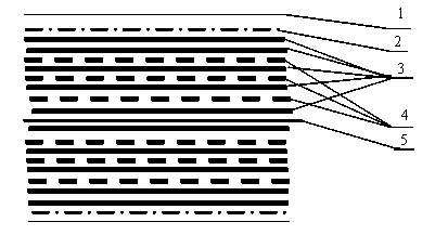 Bamboo-wood composite container base plate with improved bamboo curtain splint surface layers, and manufacturing method thereof