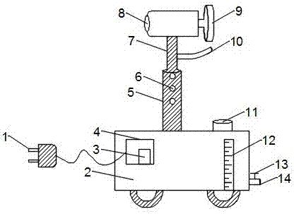 Spading equipment used in wall surface