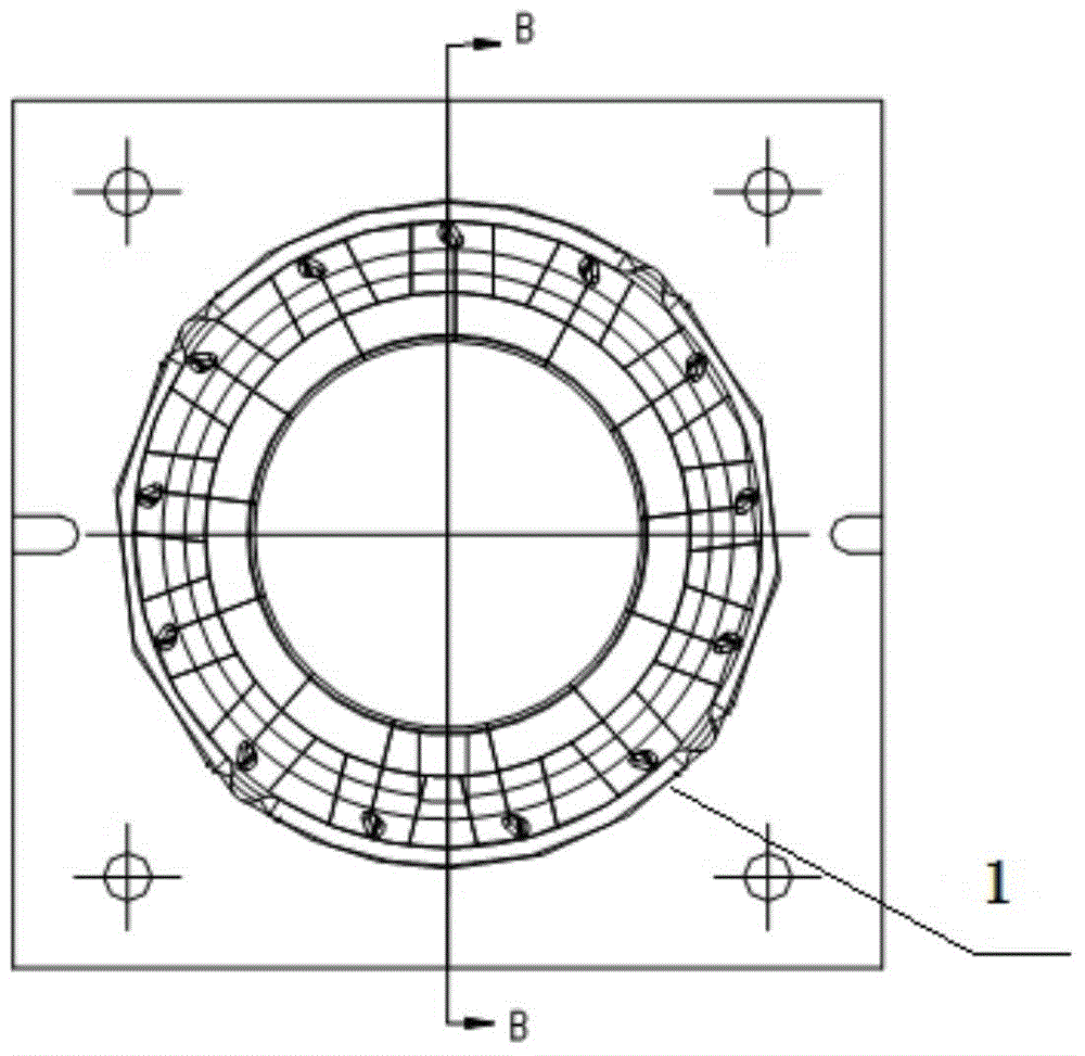 A kind of assembly method of ring mold movable block group