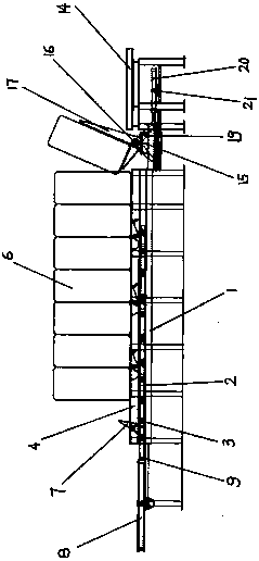 Multi-push-head carbon block ungrouping device and ungrouping method in electrolytic aluminum production