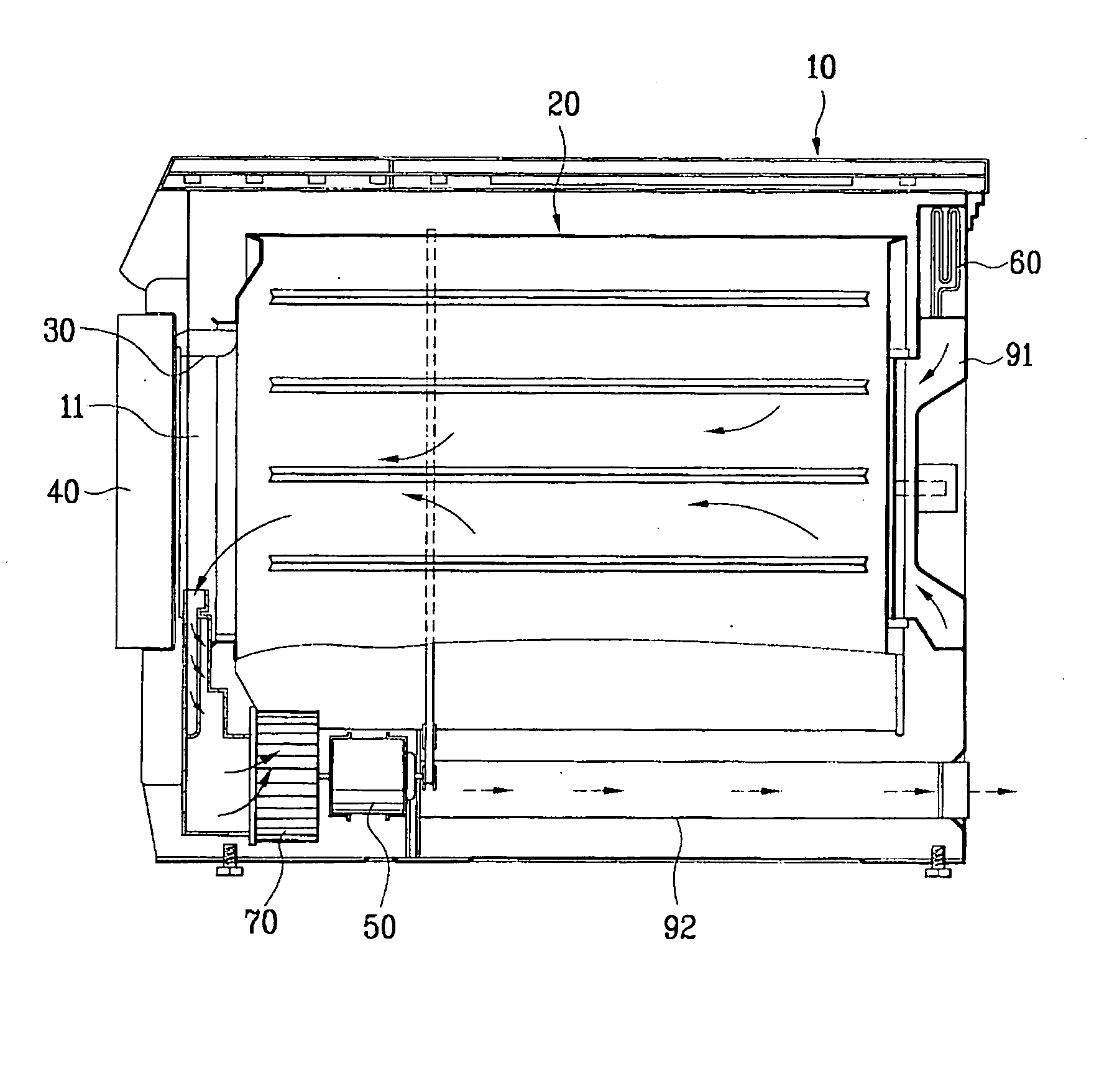 Combination dryer and method thereof