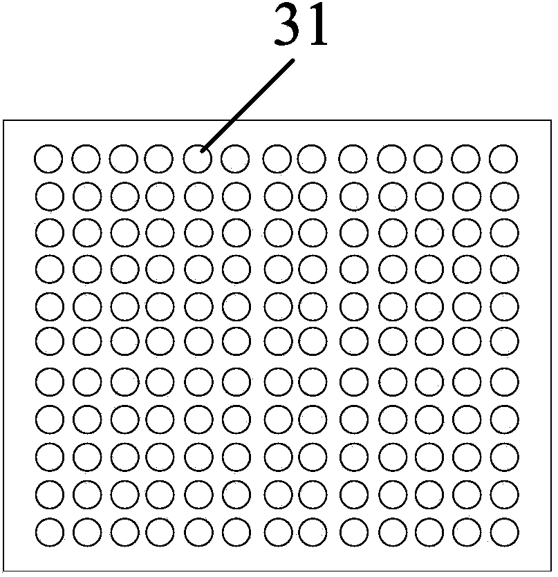 Printed board open hole printing ink filling method and hole filling breathable board