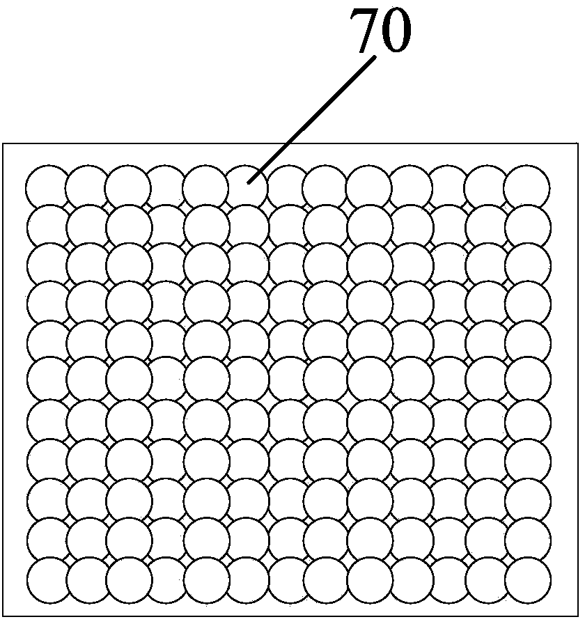 Printed board open hole printing ink filling method and hole filling breathable board