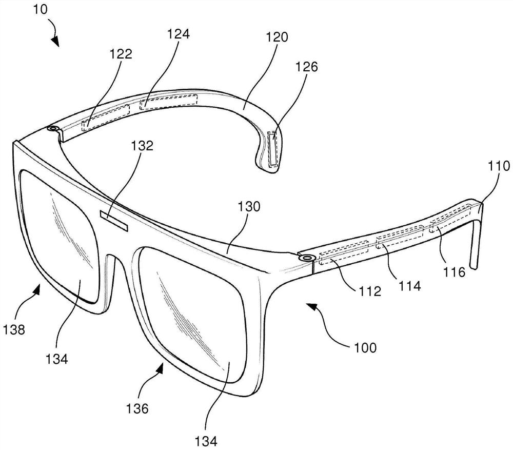 Head worn electronic device