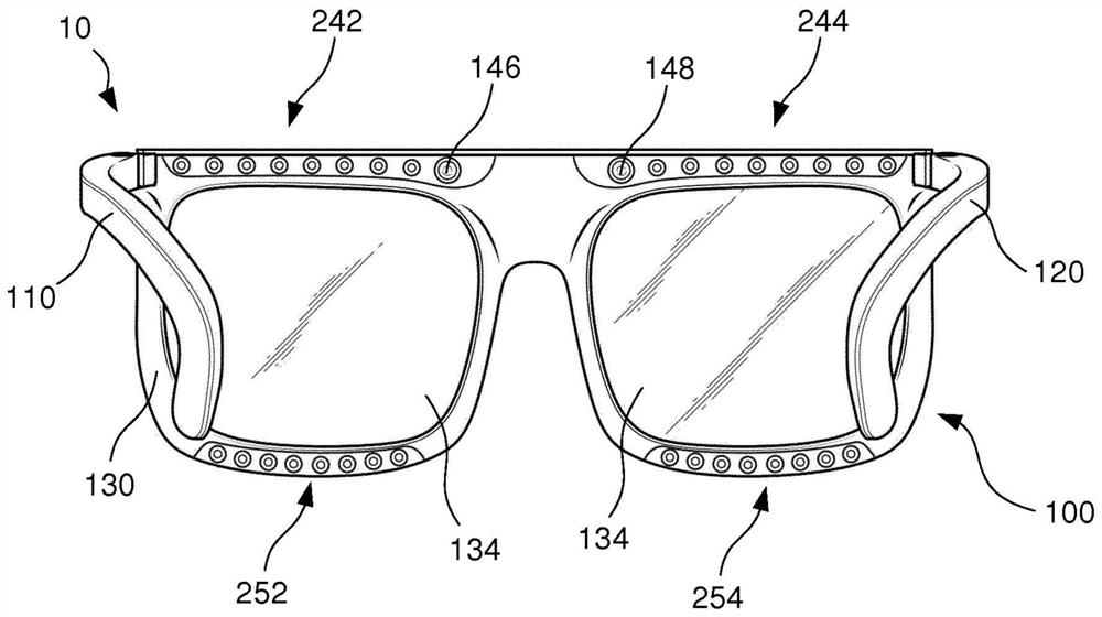 Head worn electronic device