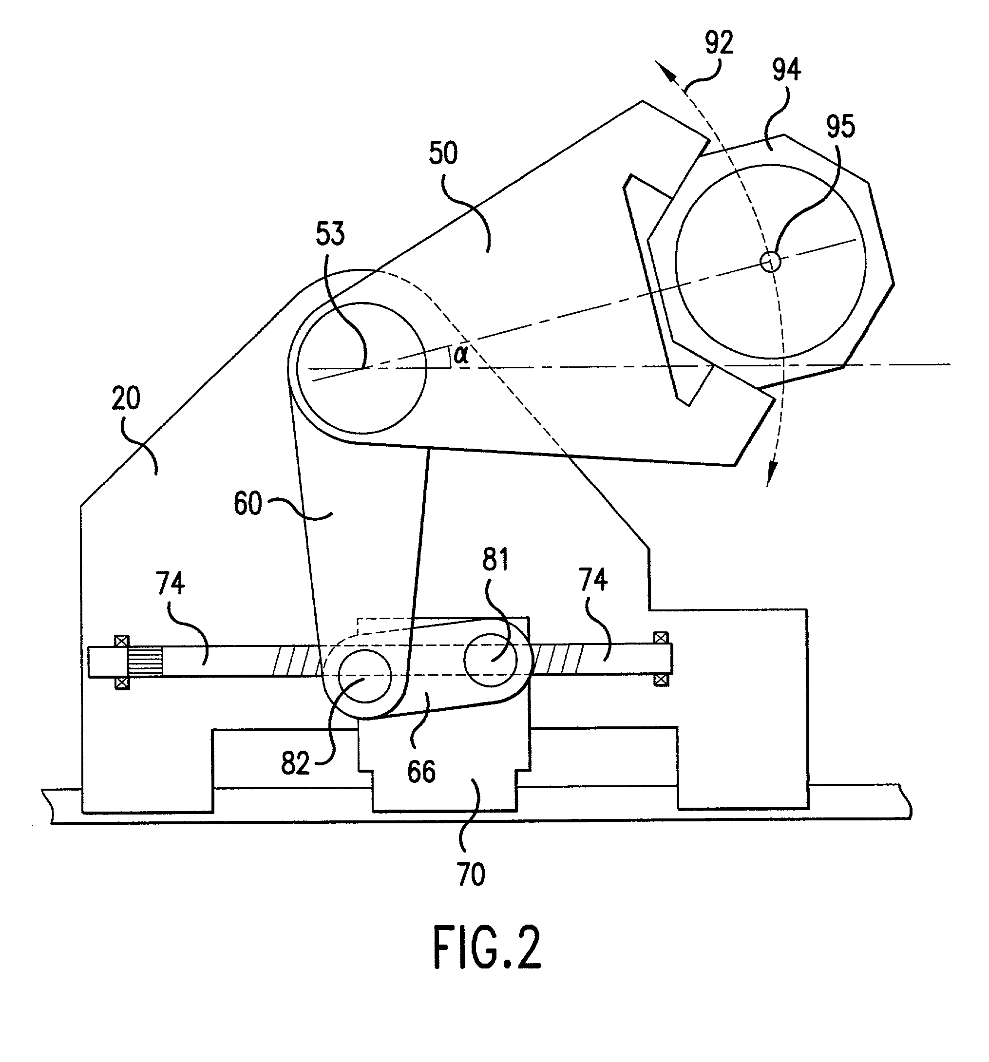 Device for producing relative motion with two translational degrees of freedom