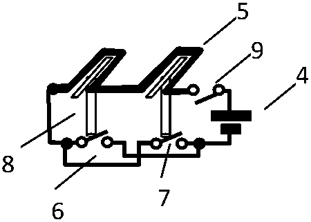 Method for driving away young child from playing with socket through heating metal wire