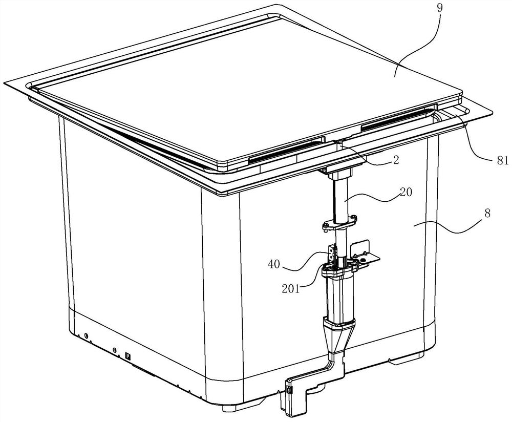 A door lock structure and a cleaning machine using the door lock structure