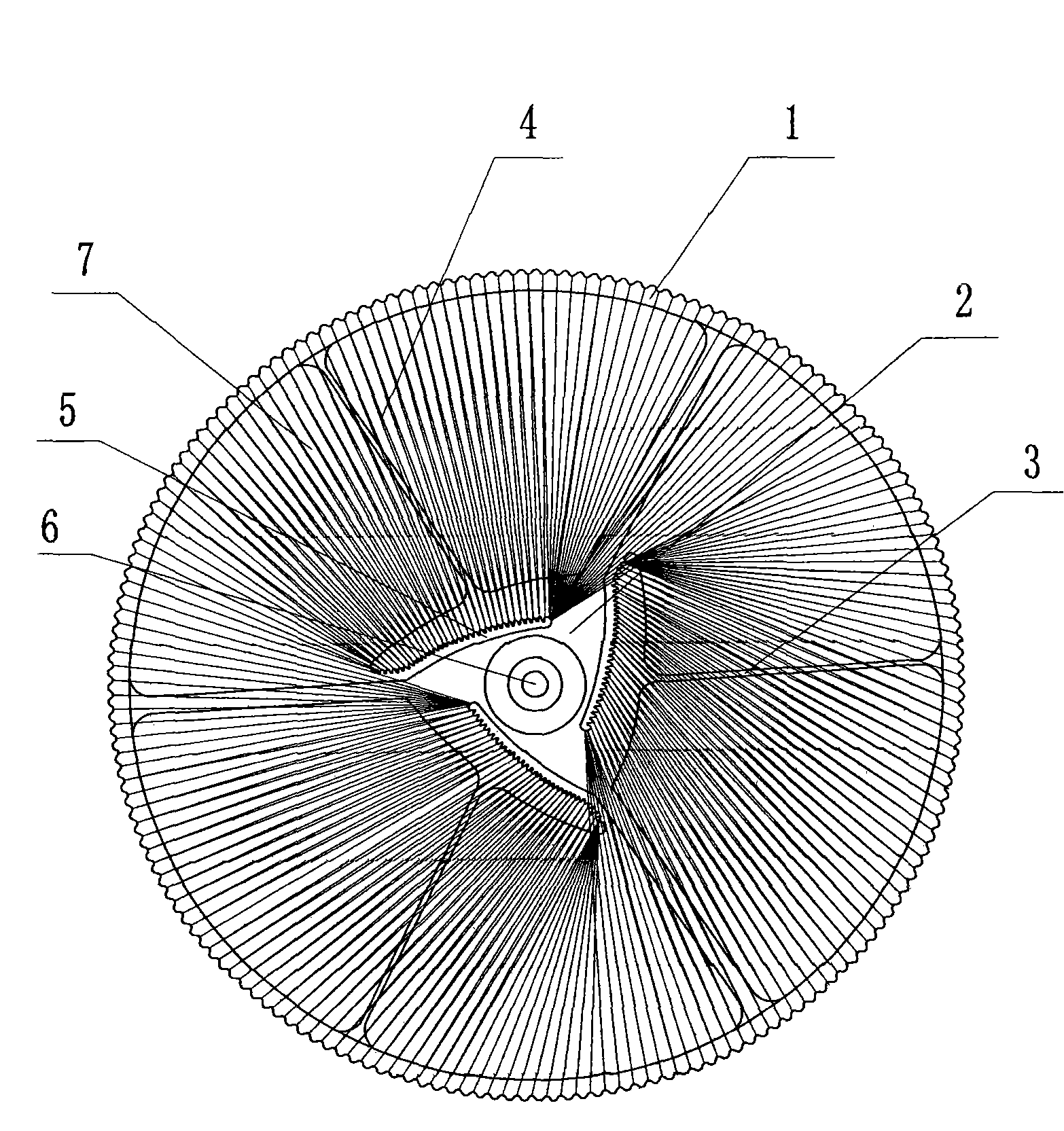 Rotary net-filtering tray for cooking fume exhauster