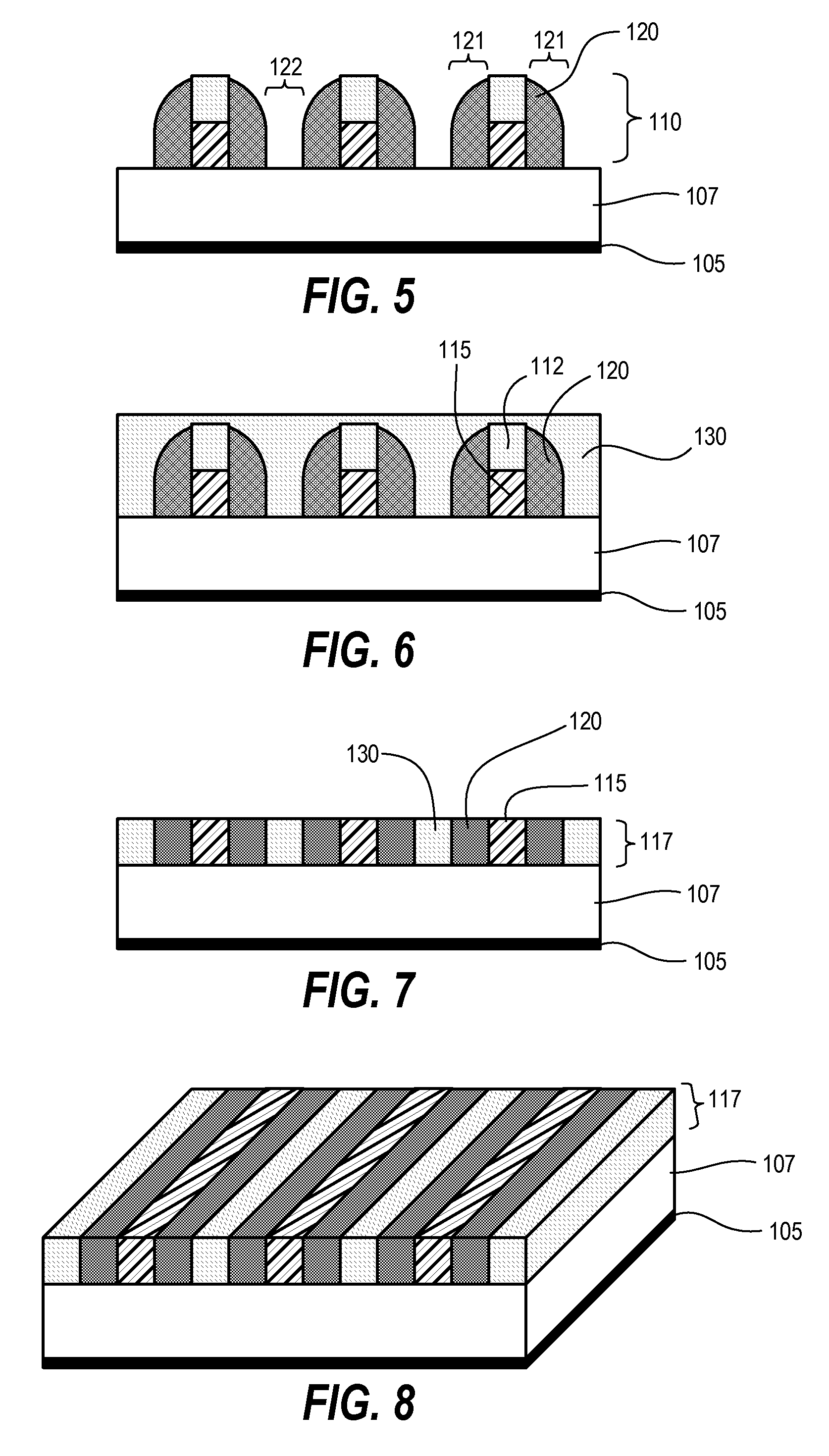 Method for patterning a substrate for planarization