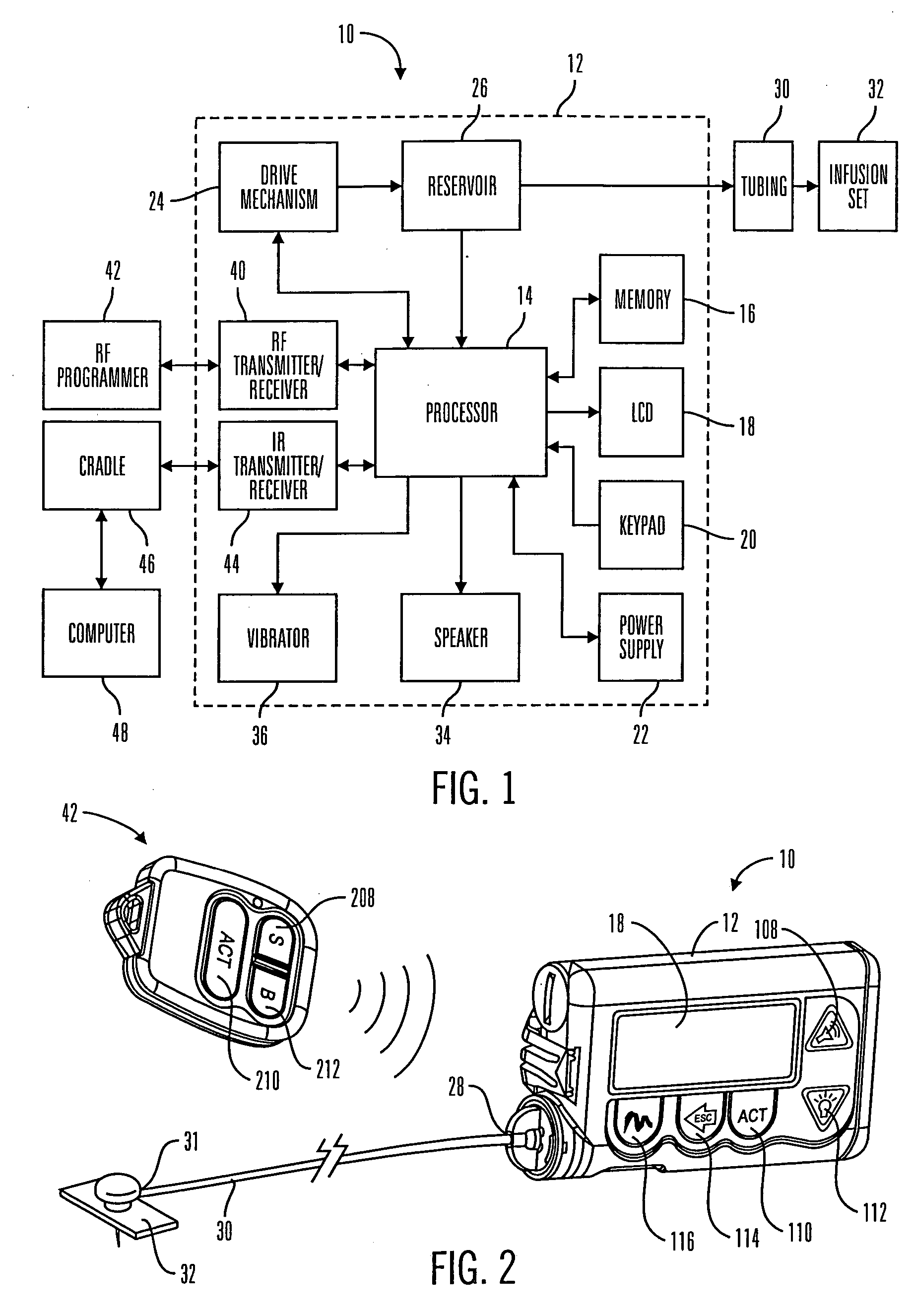 Infusion device menu structure and method of using the same