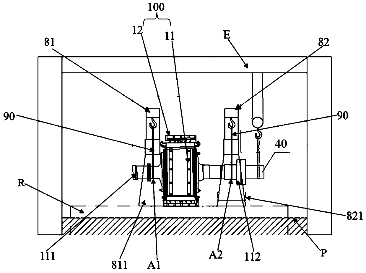 A core-piercing method for an extreme short-axis hydraulic motor