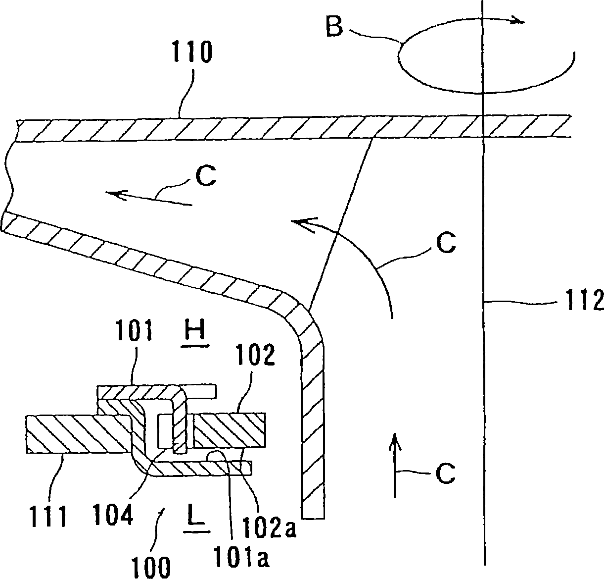 Seal mechanism for fluid machine