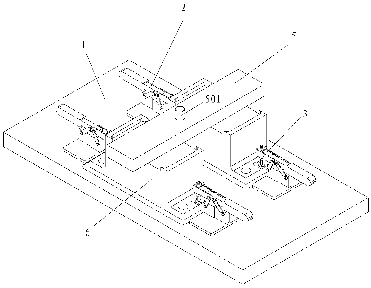 Elevator brake pad machining device and machining method of elevator brake pad