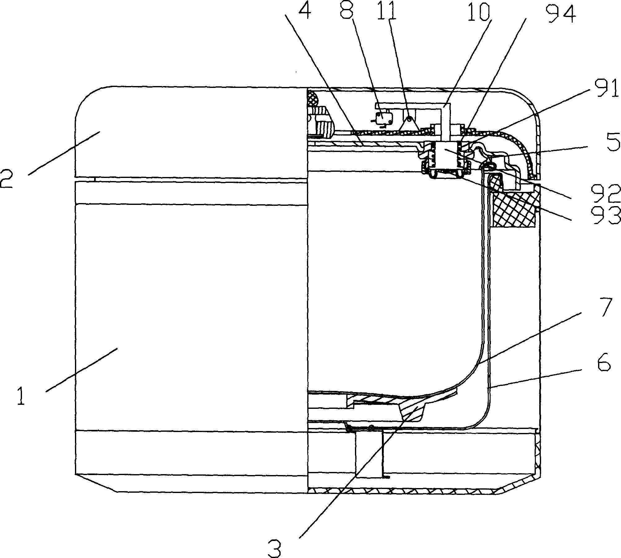 Electric pressure cooking vessel