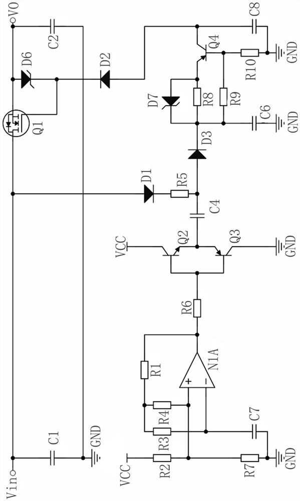 Power supply boost drive circuit based on self-oscillation