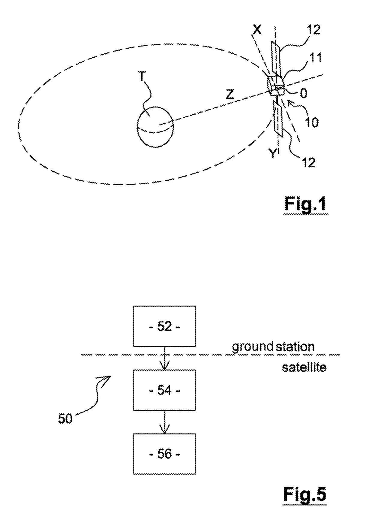 Method for controlling the orbit of a satellite in earth orbit, satellite and system for controlling the orbit of such a satellite