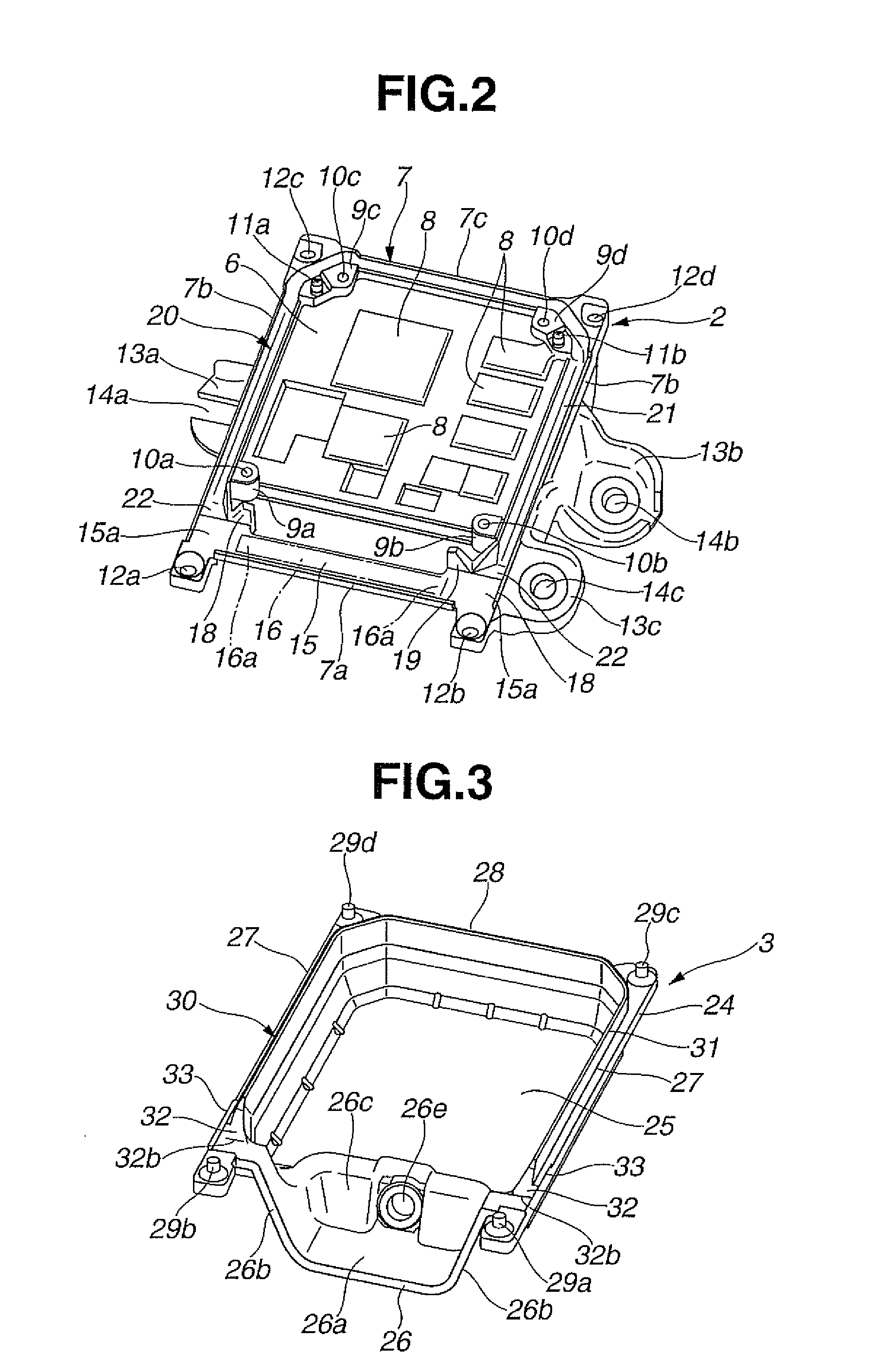 Seal Structure for Electronic Control Device