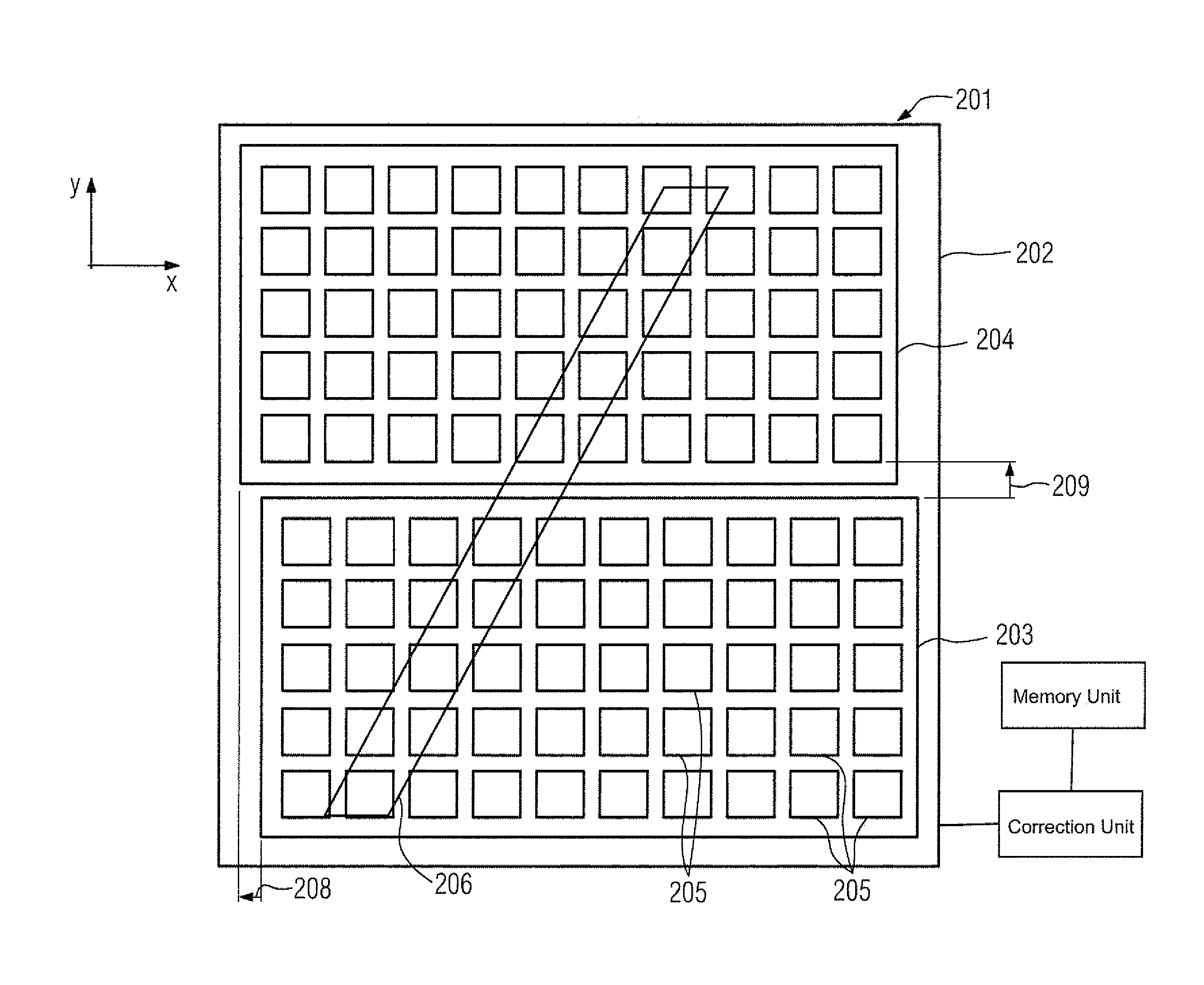 Correction method for solid-state detectors and solid-state detector