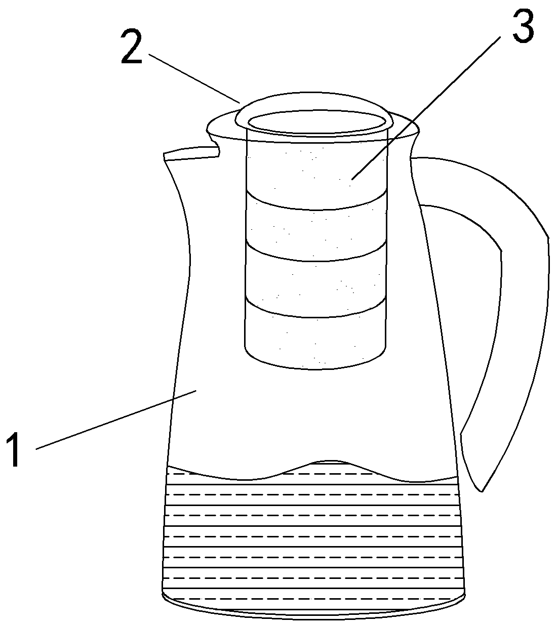 Kettle capable of filtering water