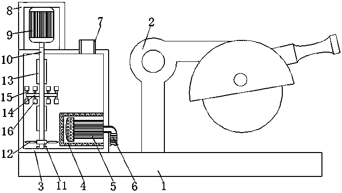 Cutting equipment with cutting liquid capable of being rapidly filtered