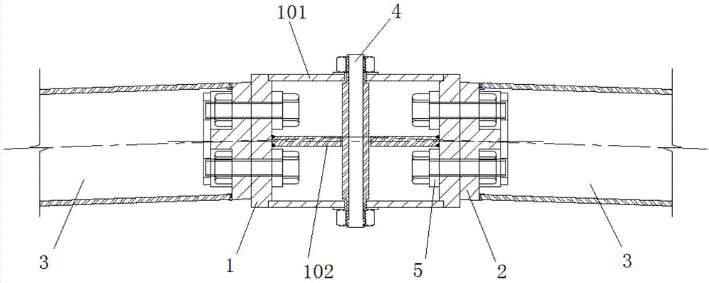 Node structure of a rigid single-layer reticulated shell structure